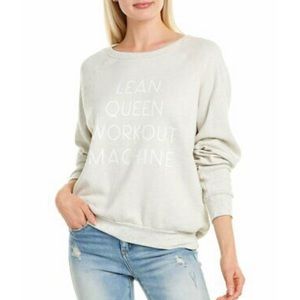 Project Social Queen Workout Machine Long Sleeves Crew Neck Pullover Swe…